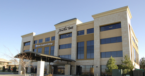 Entrance to Portico West building where St. Luke's Clinic - Neurology: Meridian, E. Louise Dr. is located.
