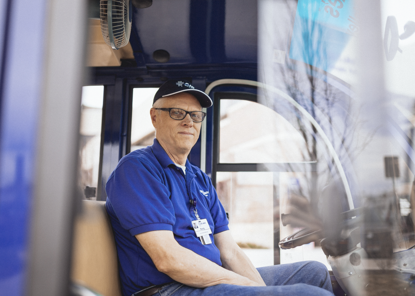 Shuttle driver at Twin Falls medical center