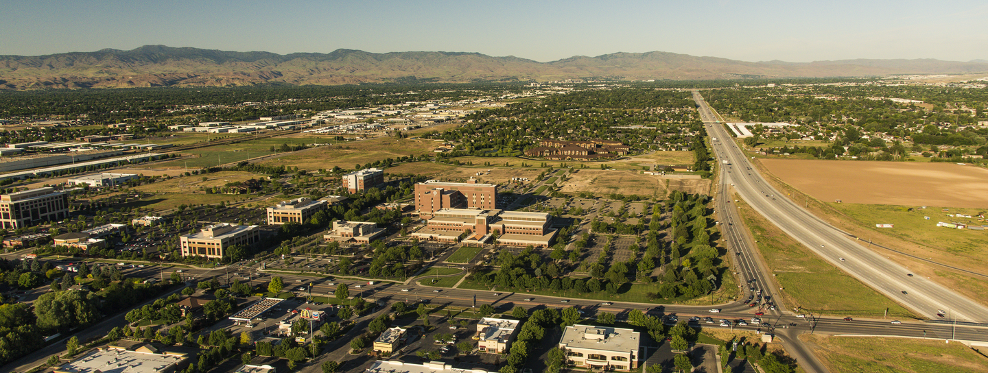 Overhead shot of Eagle, Idaho.