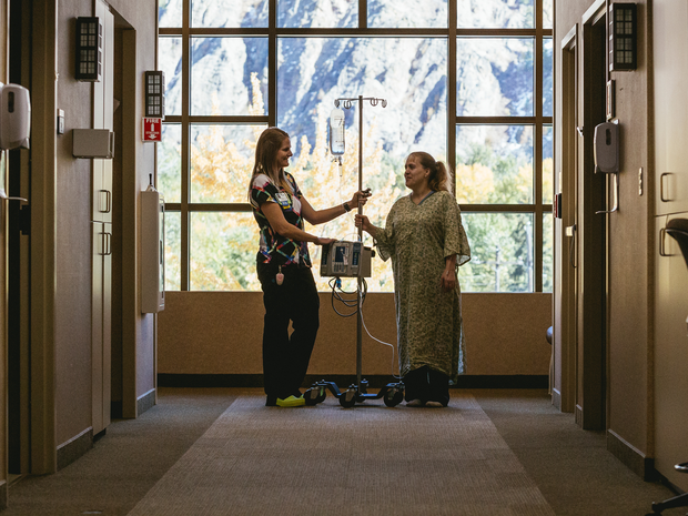 man fishing in the Wood River