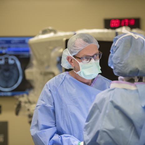 Surgeon in operating room