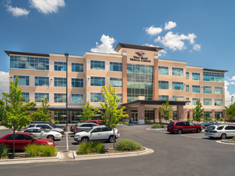 Street view of the West Valley Medical Complex where St. Luke’s Rehabilitation: Caldwell is located