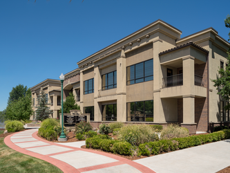 Exterior view of the building with St. Luke’s Children’s Treasure Valley Pediatrics: Eagle inside.