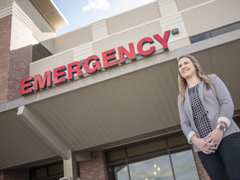 employee outside an emergency department