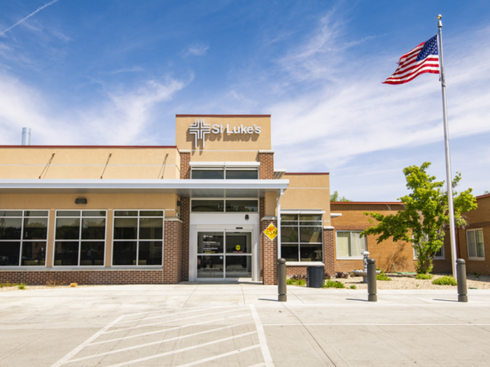Entrance to St. Luke's Elmore Medical Center where the Patient Financial Services office is located.