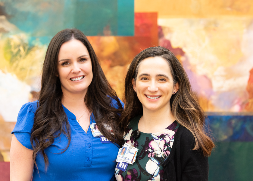 St. Luke's team members during the event.