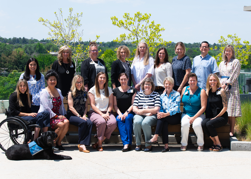 St. Luke's team members gathered at the celebration event.