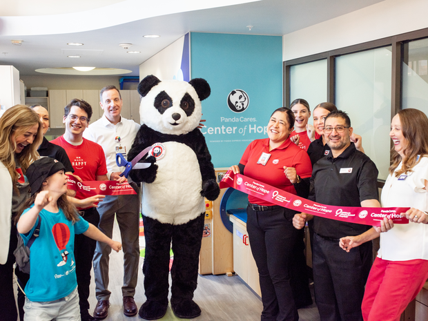 A celebration of the opening of the Panda Cares playroom at St. Luke's Children's in August 2025.