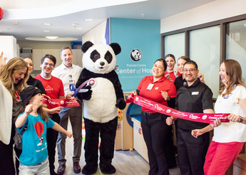 A celebration of the opening of the Panda Cares playroom at St. Luke's Children's in August 2025.