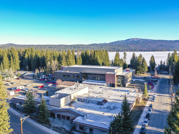Overhead shot of McCall location.