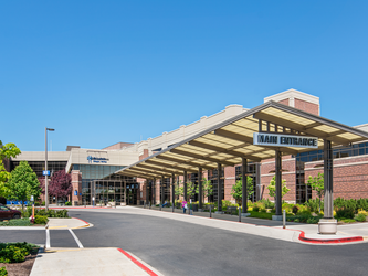 Entrance to St. Luke’s Magic Valley Medical Center where St. Luke’s Children’s Rehabilitation is located.