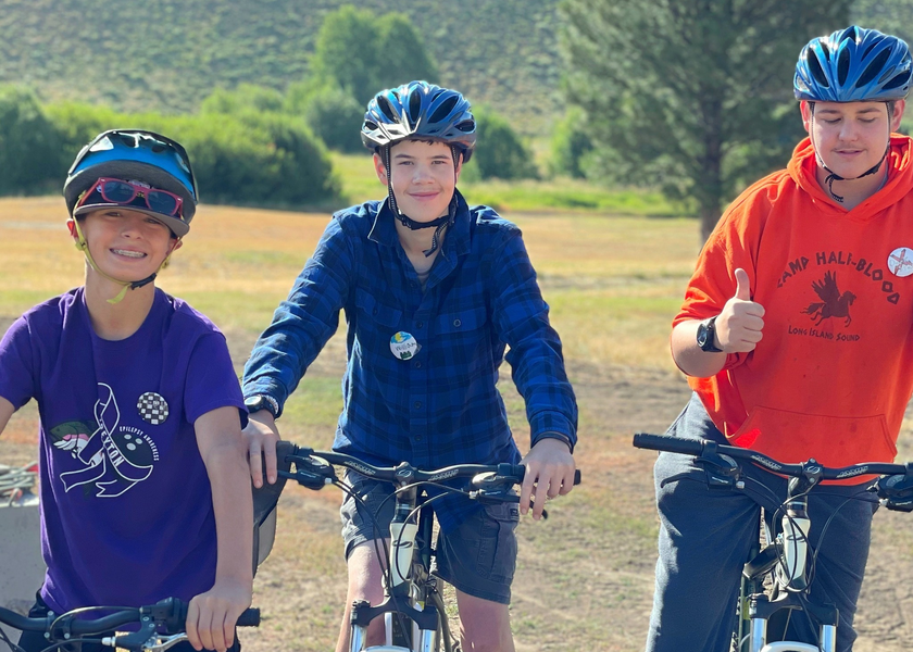  Three boys on bikes