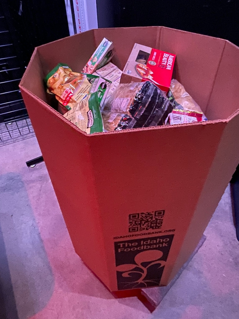 Idaho Food Bank collection bin.