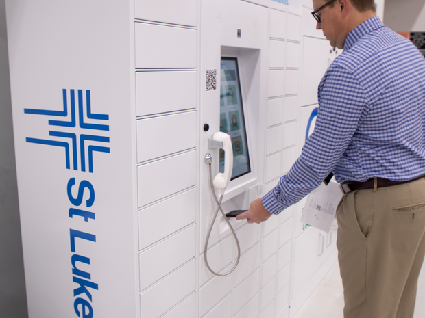 Man at St. Luke's Medication Locker