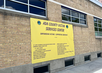 Ada County Victim Services Center honors St. Luke's on its banner