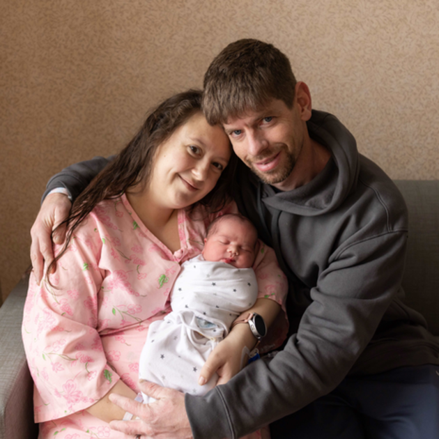  The Duncan Family posing together.