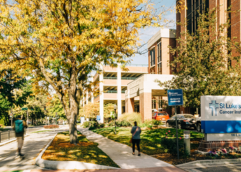 Pedestrians strolling on an autumn day