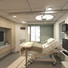 Rendering of a typical patient room in the new North Tower