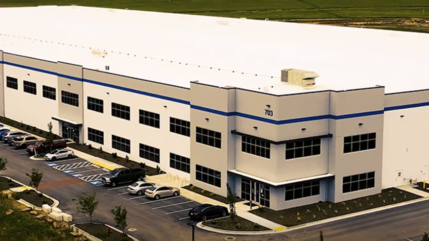 Overhead view of the service center.