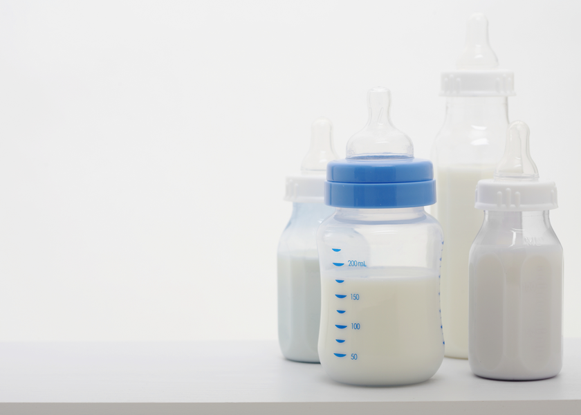 Various baby bottles