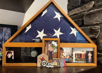 Framed American flag