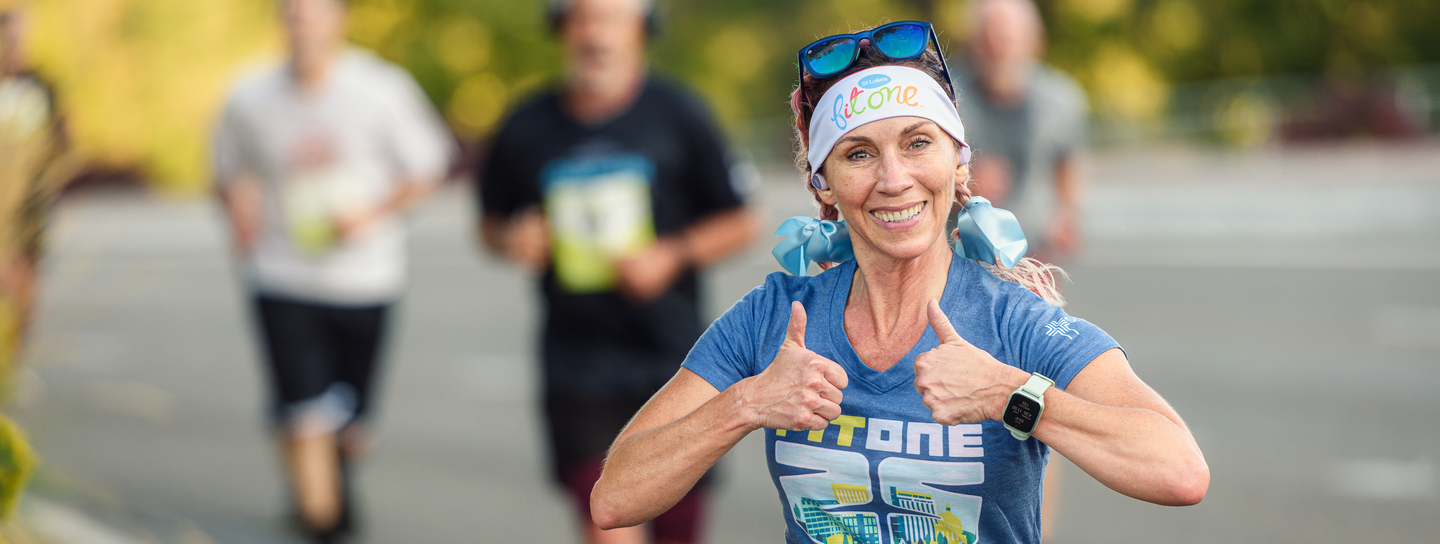 FitOne racers on Capitol Blvd in downtown Boise 