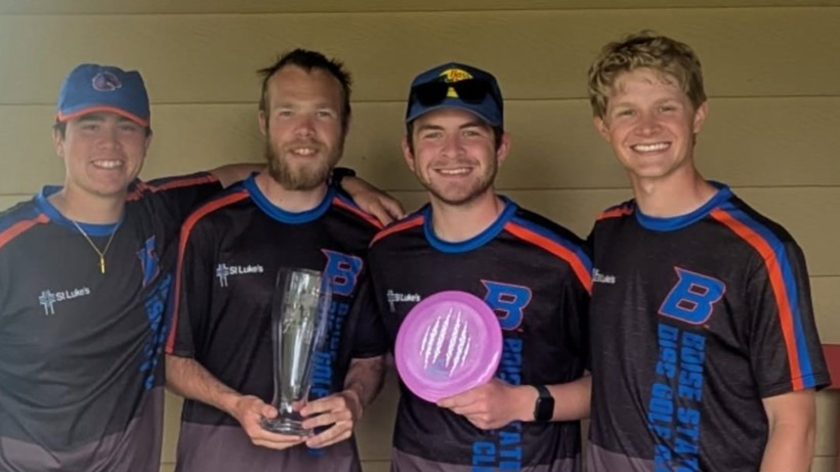Boise State University disc golf club team members.