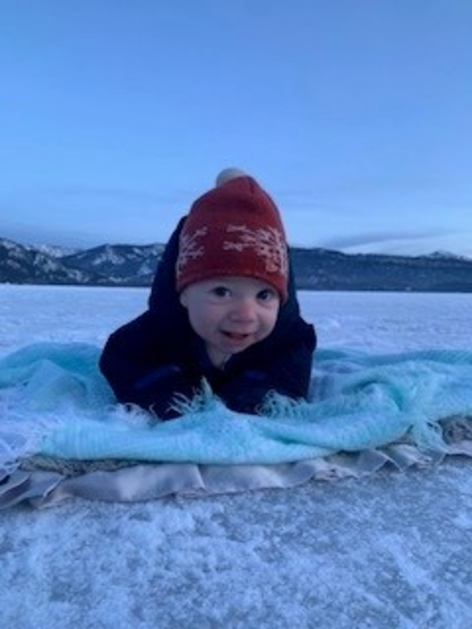  Eddy in a winter setting.