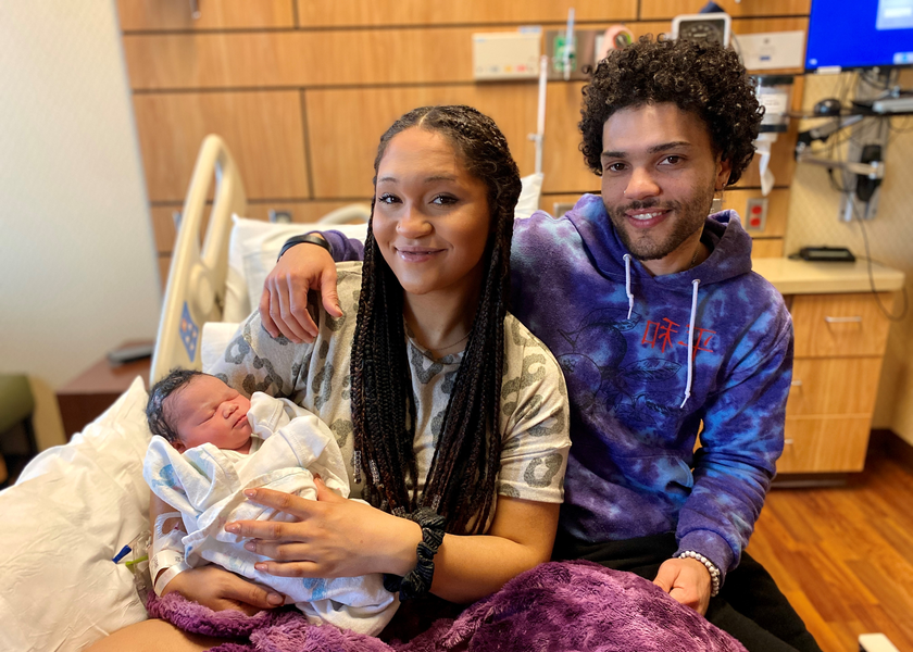  Baby Element, mom Tylar and dad Ja'Ron.