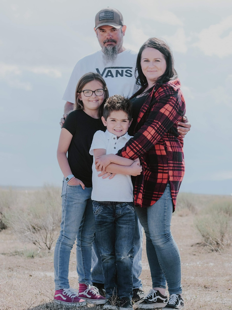 Erica and her family.