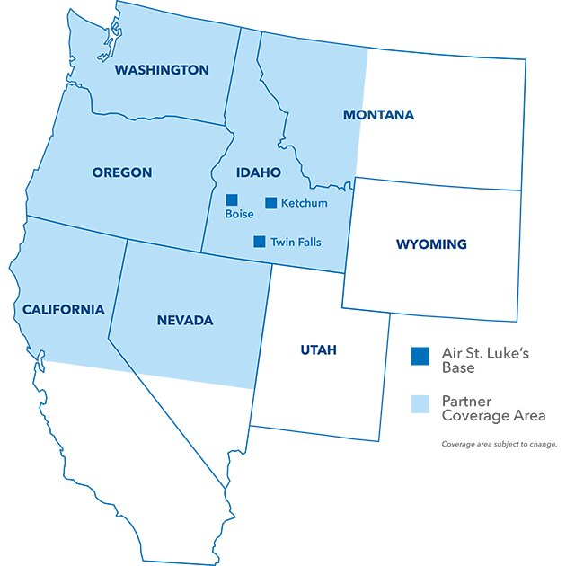 Map of western United States