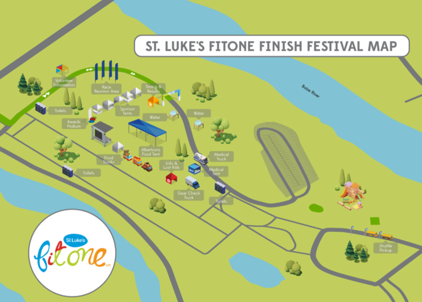 FitOne Finish Festival Map