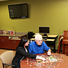 Male patient working on puzzle in activity room at Gwen Neilsen Anderson Rehabilitation Center