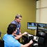 Patient in driving simulator at Gwen Neilsen Anderson Rehabilitation Center