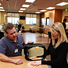 Patient using mirror box therapy at Gwen Neilsen Anderson Rehabilitation Center