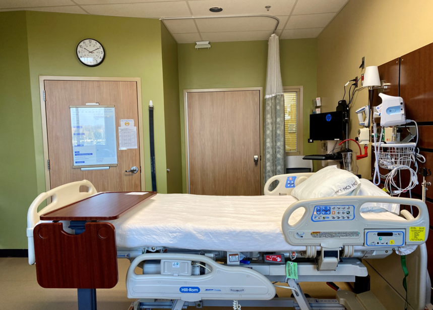 View of patient room at Gwen Neilsen Anderson Rehabilitation Center