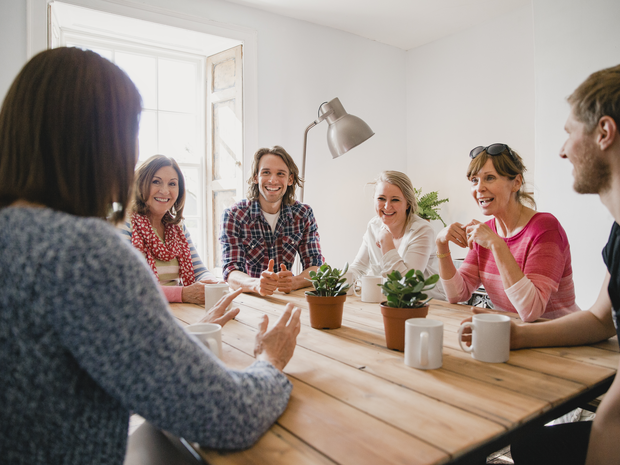 Group of doctors meeting