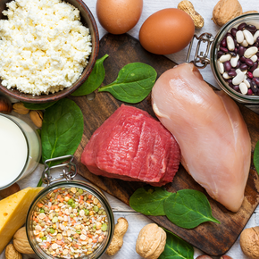 photo of meat and beans