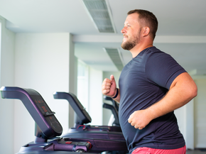 man on treadmill