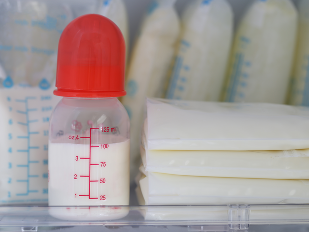 Bottle of breast milk
