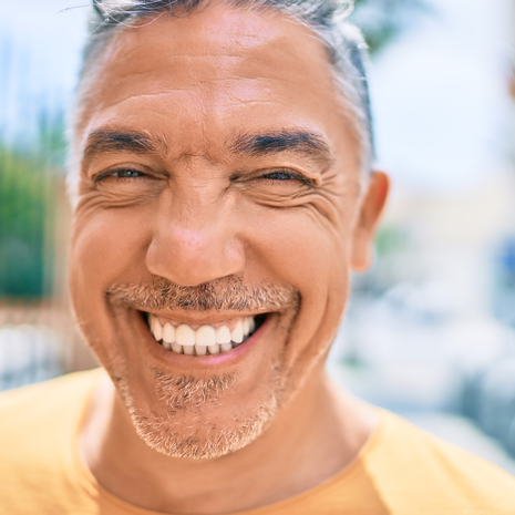 mature man with a great smile