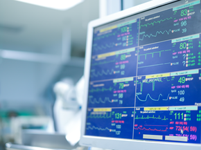 Vital signs monitoring of patients in critical care unit (CCU) such as ecg, arterial blood pressure waveform, oxygen saturation, heart rate, pulse rate