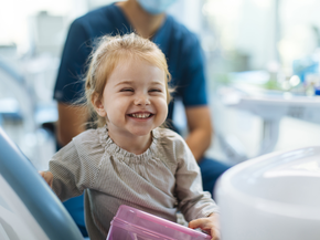Young girl smiling