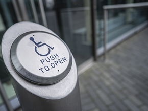 Wheelchair button