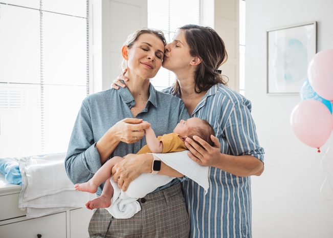 Parents welcoming a new baby