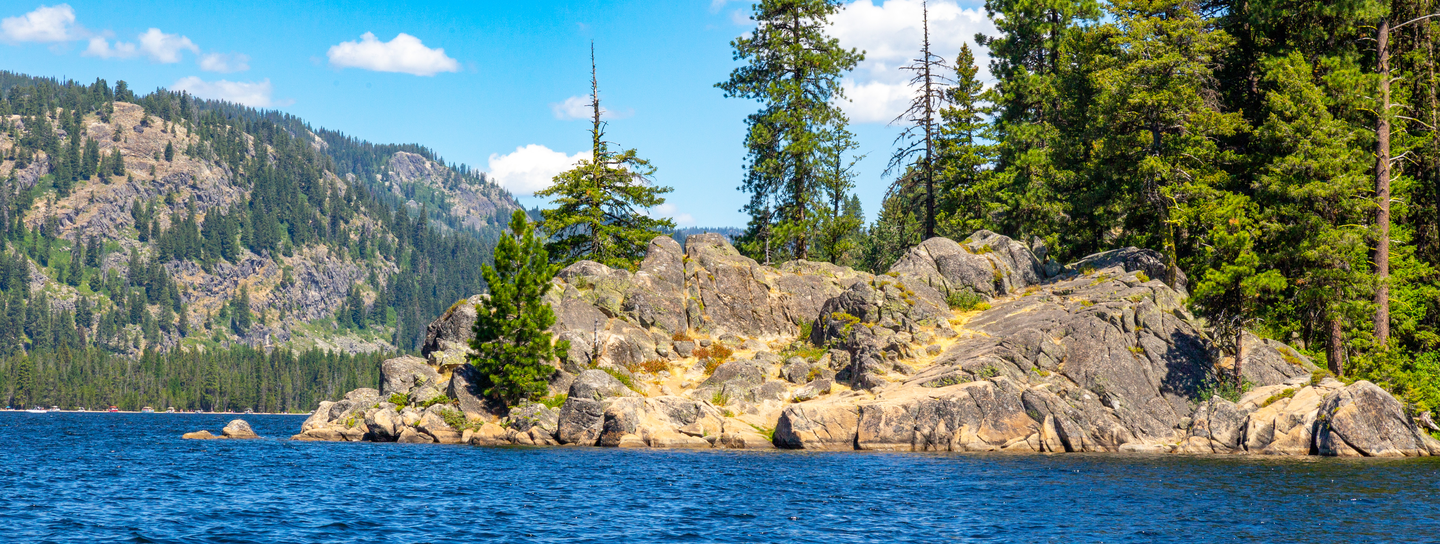 Summer day on Payette Lake in Valley County, Idaho