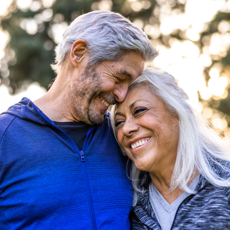 happy, mature couple