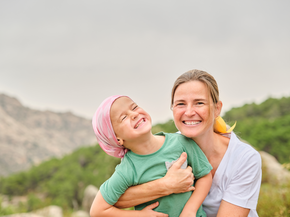 Child with chronic illness smiling
