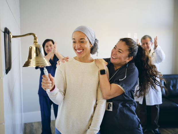 Cancer patient rings the bell