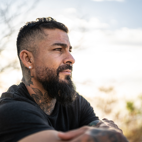 Man gazing into distance